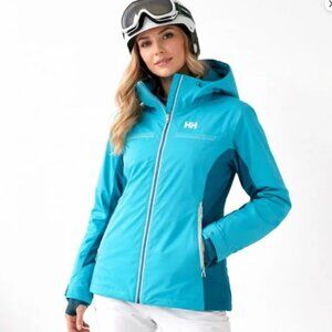 Helly Hansen Kimberley Ski Jacket Insulated Scuba Blue Womens Medium